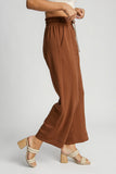 MQTIME  -   Full Size Drawstring Wide Leg Pants with Pockets