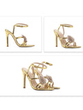 MQTIME  - Hayes Metallic Stiletto Sandals