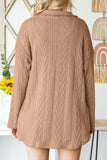 MQTIME  -  Button Up Drop Shoulder Jacket