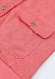 MQTIME  -  Snap Down Flap Pocket Long Sleeve Shacket