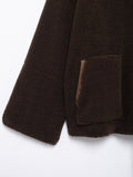MQTIME  -   Turtleneck Zip Up Long Sleeve Plush Jacket