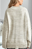 MQTIME  -  V-Neck Dropped Shoulder Sweater