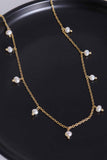 MQTIME  -  Gold-Plated Titanium Steel Pearl Necklace