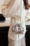 MQTIME  -  Drawstring Sequin Crossbody Bag
