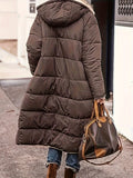 MQTIME  -  Plus Size Zip Up Sherpa Hooded Coat