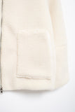 MQTIME  -   Turtleneck Zip Up Long Sleeve Plush Jacket