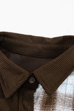 MQTIME  -  Plaid Button Up Drop Shoulder Shacket