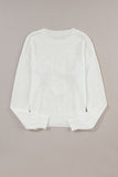 MQTIME  -  XOXO Round Neck Drop Shoulder Sweater