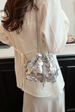 MQTIME  -  Drawstring Sequin Crossbody Bag