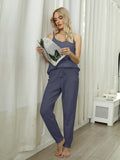 MQTIME  -    V-Neck Cami and Pants Lounge Set