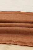 MQTIME  -  Color Block V-Neck Long Sleeve Top