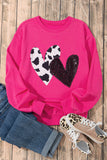 MQTIME  -  Heart Patch Long Sleeve Sweatshirt