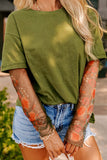 MQTIME  -  Faux Two Piece Floral Long Sleeve Patchwork Top