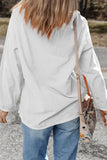 MQTIME  -  Valentine’s Day Glitter Heart Corded Sweatshirt