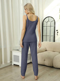 MQTIME  -    V-Neck Cami and Pants Lounge Set