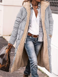 MQTIME  -  Plus Size Zip Up Sherpa Hooded Coat