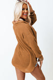 MQTIME  -   Waffle-Knit Collared Neck Long Sleeve Shirt