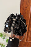 MQTIME  -  Drawstring Sequin Crossbody Bag