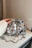 MQTIME  -  Drawstring Sequin Crossbody Bag