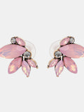 MQTIME  -   Rhinestone Flower Stud Earrings