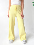 MQTIME  -  Ribbed Wide Leg Sweater Pants