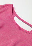 MQTIME  -  Cutout Round Neck Long Sleeve Sweatshirt