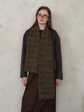 MQTIME  -  Striped Detail Knit Scarf