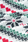 MQTIME  -  Letter Graphic Round Neck Top and Printed Shorts Lounge Set