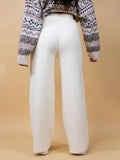 MQTIME  -  Ribbed Wide Leg Sweater Pants