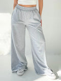 MQTIME  -  Elastic Waist Wide Leg Pants