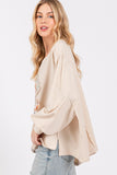 MQTIME  -  SAGE + FIG Flower Patch Dropped Shoulder Oversize Top