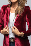 MQTIME  -  Slit Back Open Front Cardigan