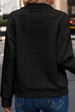 MQTIME  -  Half Zip Drop Shoulder Long Sleeve Sweatshirt