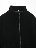 MQTIME  -   Turtleneck Zip Up Long Sleeve Plush Jacket