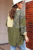 MQTIME  -  High-Low Leopard Snap Down Shacket