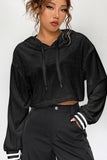 MQTIME  -   Drawstring Drop Shoulder Long Sleeve Hoodie