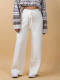 MQTIME  -  Ribbed Wide Leg Sweater Pants