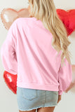 MQTIME  -  Bow Round Neck Long Sleeve Sweatshirt