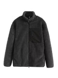 MQTIME  -   Zip Up Long Sleeve Plush Jacket