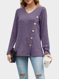 MQTIME  -  V-Neck Long Sleeve T-Shirt
