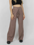 MQTIME  -  Ribbed Wide Leg Sweater Pants