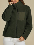 MQTIME  -   Zip Up Long Sleeve Plush Jacket