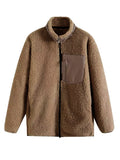 MQTIME  -   Zip Up Long Sleeve Plush Jacket