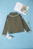 MQTIME  -   Exposed Seam Half Snap Long Sleeve Sweatshirt