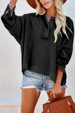 MQTIME  -  Exposed Seam Long Sleeve Hoodie