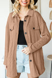 MQTIME  -  Button Up Drop Shoulder Jacket