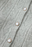 MQTIME  -  Openwork Button Down Long Sleeve Cardigan