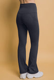 MQTIME  -   Love Tree High Waist Flare Active Leggings with Side Pockets