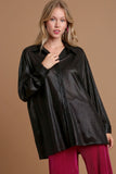 MQTIME  -  Umgee Side Slit Button Up Long Sleeve Shirt