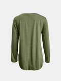 MQTIME  -  Full Size Reindeer Round Neck Long Sleeve T-Shirt